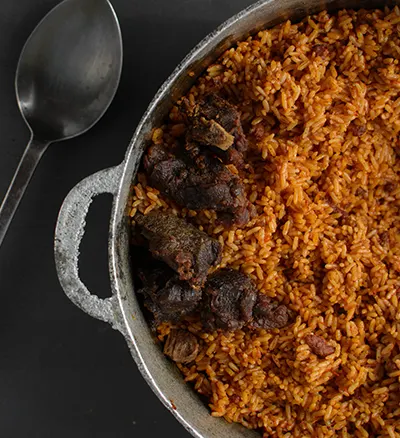Le jollof rice au Nigeria